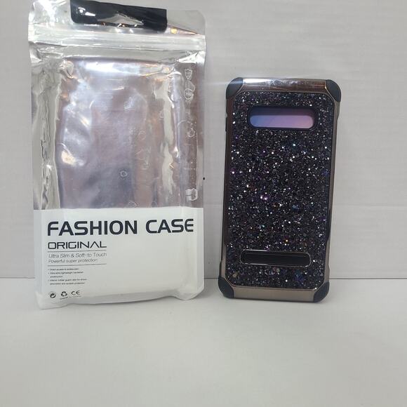 For Samsung Galaxy S10+ Plus Shockproof Black Glitter Case - Picture 1 of 5